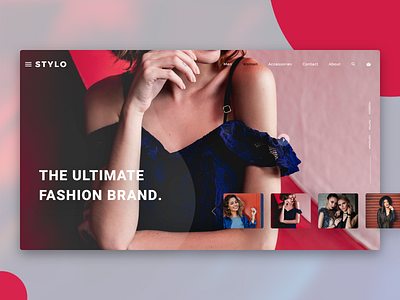 Fashion Style Banner branding design typography uiux