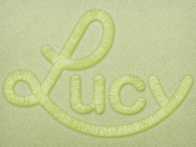 Embroidered Logo embroidered fabric logo lucy photoshop