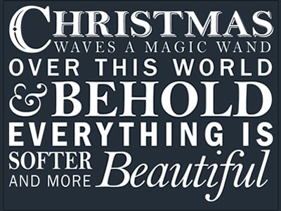 Xmas Typography christmas quote typography xmas