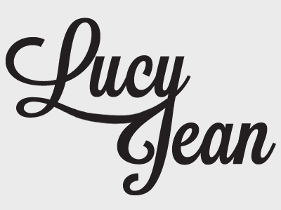 Lucy Jean identity lettering logo typography