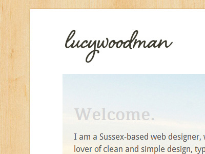 Finally clean portfolio simple web design website white wood