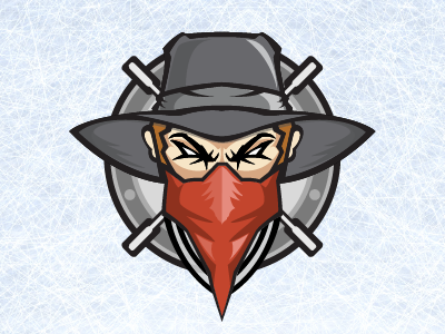 New Jersey Bandit Youth Hockey bandit gun slinger hockey mascot