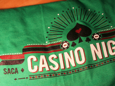 casino night tshirt casino club diamond heart poker spade