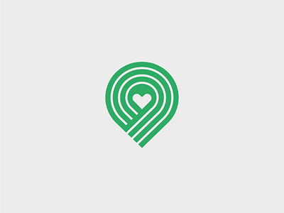 Charity Logo WIP logo brand charity heart map