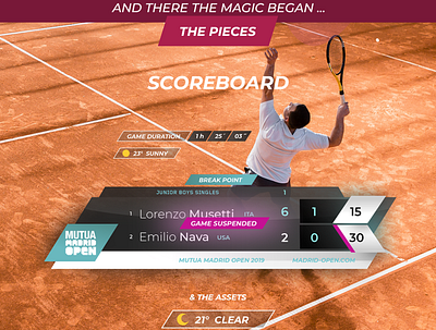 UI 4 VIRTUAL REALITY branding design illustration realidad virtual rv score board scoreboard tennis ui ux virtual reality virtualreality vr