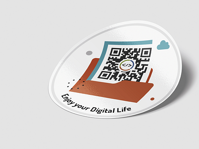 Nice Stocktaking QR Stickers branding design illustration logo qr stickers vector