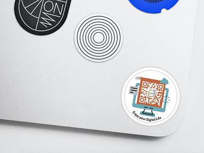 Nice Stocktaking QR Stickers branding design illustration qr sticker stickers vector