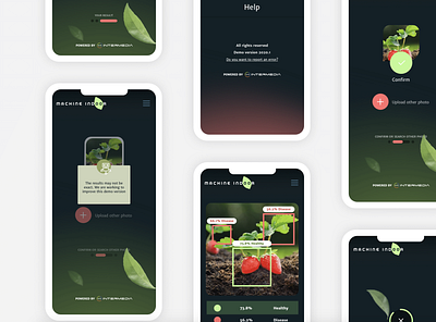 Plant Health App app branding design illustration landing page mobile mobile app mobile app design ui ux vector