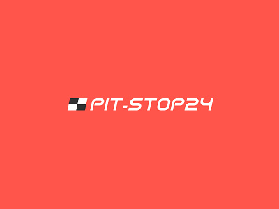 PIT-STOP24 Logotype branding design graphic graphic design illustration logo typography ui vector