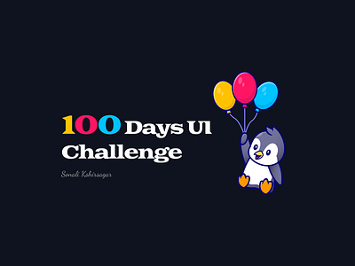100 Days UI Challenge: Day 1 100 days challenge design illustration ui ui challenge ux web