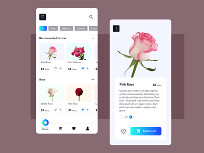 Day 11 Flowers Marketplace App: 100 Days UI Challenge