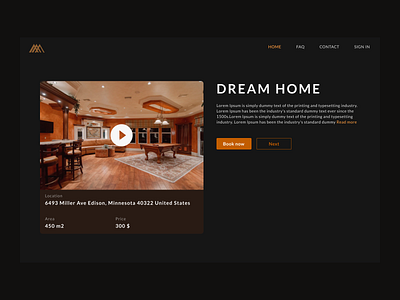 Day 21: Rent home landing page