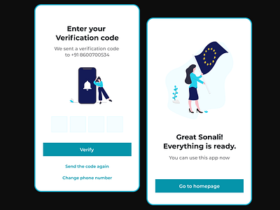 Day 25: Code verification & success screen UI 100 days challenge branding code design illustration login mobile app mobile design signin signup success ui ui challenge ux uxdesign verification web