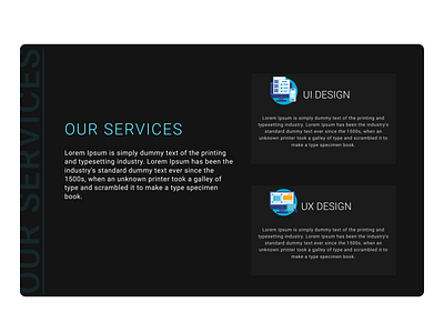 Day 31: Services section for a website 100 days challenge dailyui design illustration services ui ui challenge uidesign ux uxdesign web website websitedesign