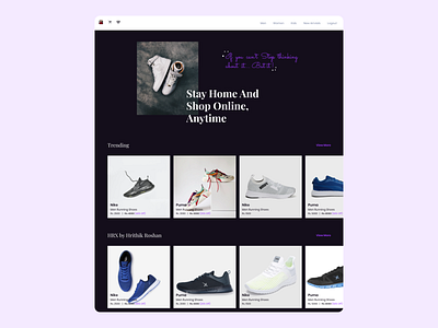 Day 44: Ecommerce website for Shoes