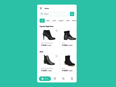 Day74: Mobile Shopping App-Ladies Boots