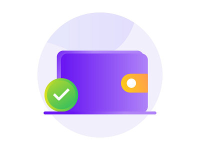 Wallet Icon gradient icon iconography icons illustration interface investation saving ui vector wallet