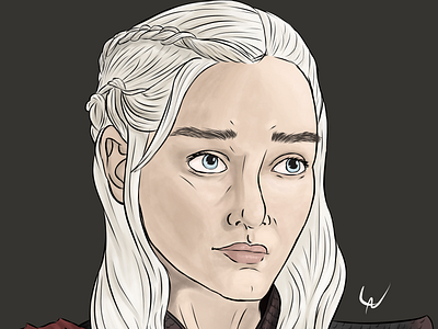 Daenerys Dragon Illustration art daenerys targaryen design digitalart gameofthrones illustration