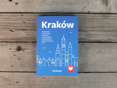 Culinary Guide for Facebook book design facebook flat icon illustration krakow line minimal poland type typography
