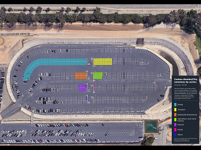 Parking Lot 4 carbon dioxide city design city informaiton city problem climate climate change co2 emissions environment infographic information information architecture information design informationdesign parking parking lot parkinglot parkinglot information sats