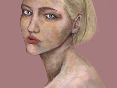 Color of the skin digital 2d illustration painting portrait portrait illustration portrait painting skin