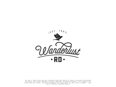 Wonderlust RD logo Proposal branding design logo outdoor logo vintage