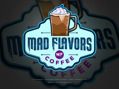 Mad Flavors Coffee Logo Proposal branding design coffee logo emblem emblem design logo design