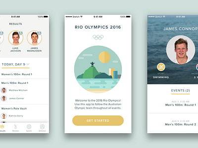 Rio Olympic Reskin 2016 illustration mobile olympics rio