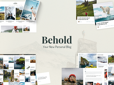 Behold - Personal Blog WordPress Theme blog blog design blog post layout personal blog template theme webdesign wordpress