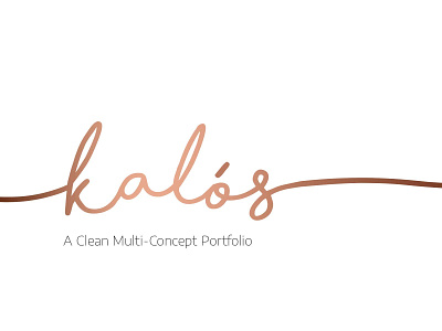 Kalόs - Portfolio WordPress Theme