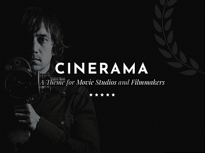 Cinerama - A Theme for Movie Studios and Filmmakers actor cinema festival filmmaker layout movie responsive studio template theme web design wordpress