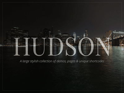 Hudson - Stylish Business Theme