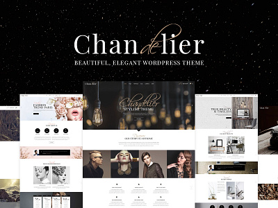 Chandelier - Luxury Theme for Custom Brands beauty blog branding agency business cafe creative fashion jewelry layout portfolio responsive shop template theme web design wordpress