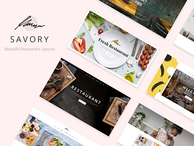 Savory - Restaurant Theme bar bistro cafe cooking blog diner food food blog layout responsive restaurant showcase template theme web design wordpress