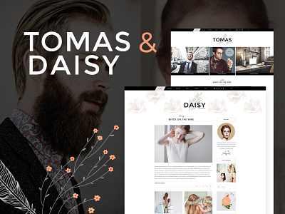 Tomas and Daisy - Personal Blog Theme blog creative fashion fashion blog food layout lifestyle photography responsive template theme web design wordpress