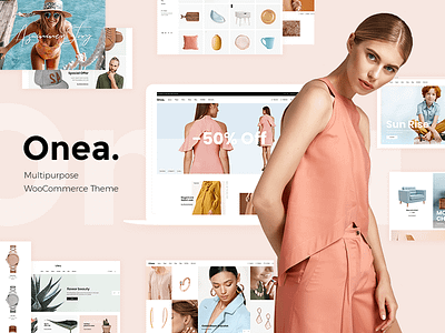 Onea - Elegant Fashion Shop clothing creative fashion layout online shop responsive shop store template theme web design website mockup wordpress