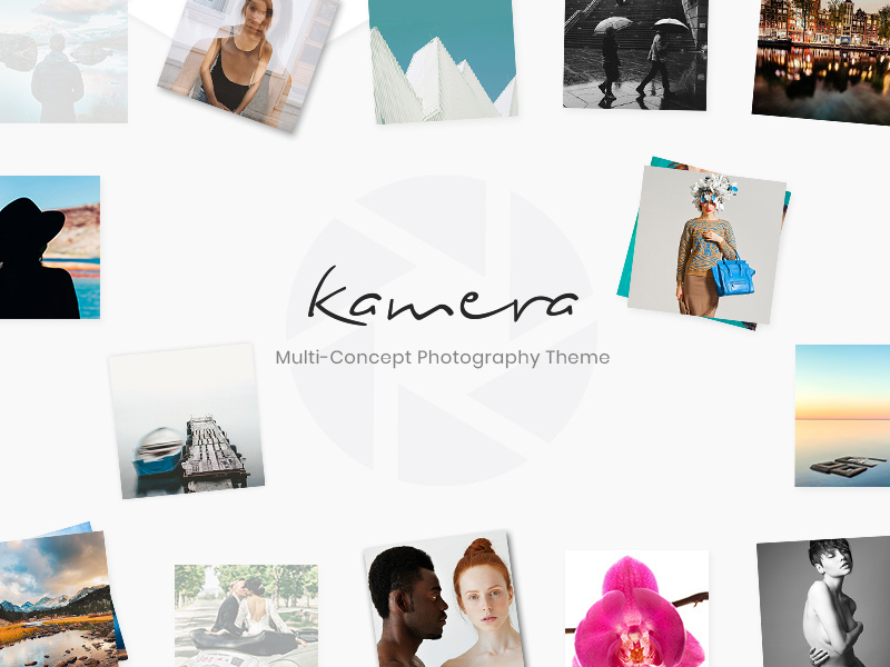 Kamera modern photo book photo album lookbook photo photographer layout photography responsive template wordpress webdesign website mockup agency creative portfolio theme ui ux landing page