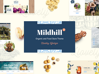 Mildhill cosmetics ecommerce farm food store healthy lifestyle organic organic food product design responsive restaurant skincare theme ui design ux design web design website mockup woocommerce wordpress wordpress theme