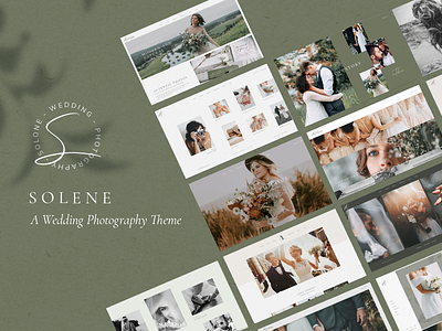 Solene bridal elegant elegant design fashion photography interactive landing page layout photo studio photographer photography portfolio responsive theme ui ux web design website mockup wedding photographer wedding photography wordpress