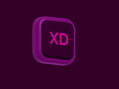 3D Adobe XD logo 3d 3d art adobe adobe xd icon spline design ui vector