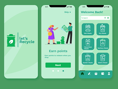 Let's Recycle Application design