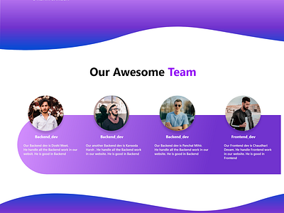 Our Team aboutus adobe adobe xd design illustration minimal our team typography ui ux vector web website
