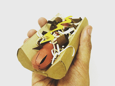 Chilidog chili handmade hotdog paper papercraft