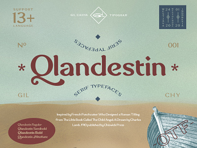 Qlandestin Font font font design type typedesign typeface typefaces typography