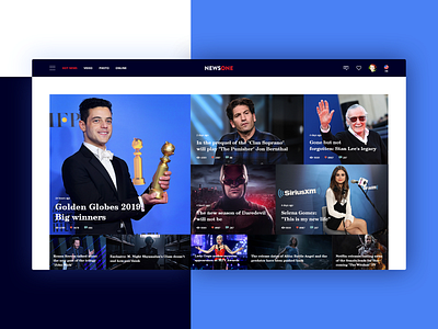News Portal UI Design.