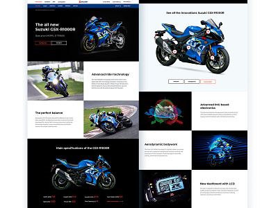 The project of the American Suzuki Moto website