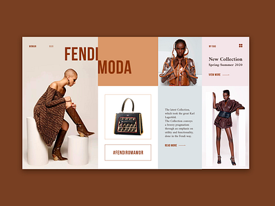 Fendi Brand Blog Concept