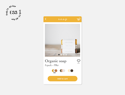 Daily UI #033 / Customize Product customize product daily 100 challenge daily ui soap ui xd