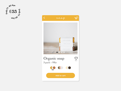 Daily UI #033 / Customize Product