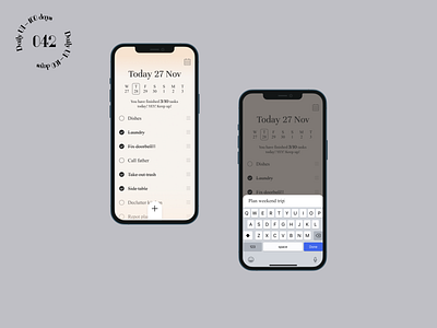 Daily UI #042 / ToDo list